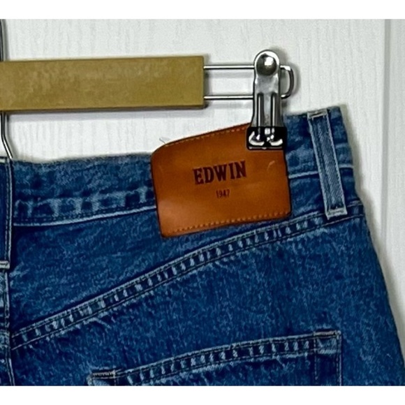 Edwin Hana Vintage Straight Leg High-Rise Blue Horizon Size 31 Jeans - Picture 9 of 16